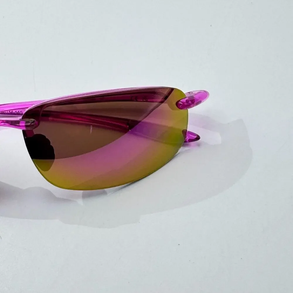 Maui Jim Sunglasses Ho'okipa MP MJ0407 006 Transparent Pink Wrap Polarized Lens